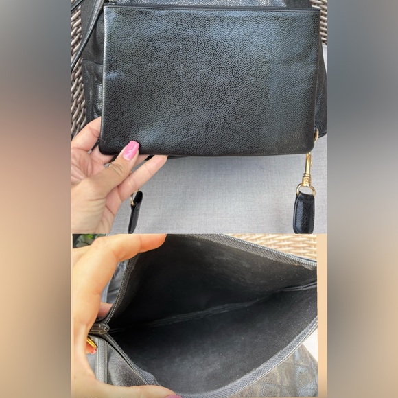 Authentic CHANEL RARE extra large caviar 3way backpack with pouch - Picture 11 of 13